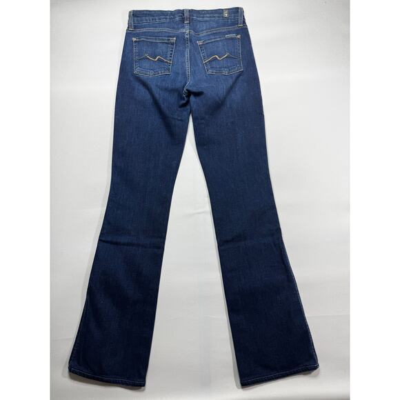 7 For All Mankind Women's Kimmie Bootcut Blue Denim Jeans - Size 29 (29x33) - Picture 2 of 6